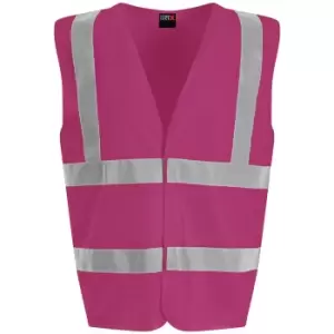 Image of PRO RTX High Visibility Unisex Waistcoat (3XL) (Raspberry)