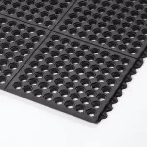 image of 550S0033BL Cushion Ease Wet Areas Modular Matting, Black 91cm x 91cm