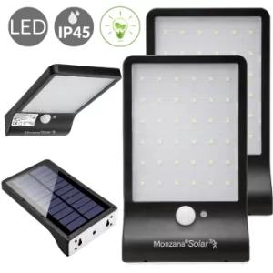 image of Solar Wall Light with Motion Sensor 36 LEDs