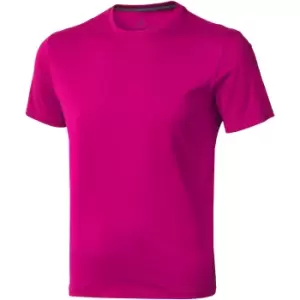 Elevate Mens Nanaimo Short Sleeve T-Shirt (XXL) (Pink)