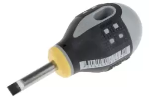 Image of Bahco Flat Stubby Screwdriver 1.2 x 6.5mm Tip