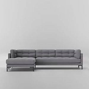 Image of Swoon Landau Smart Wool Corner Sofa - Left Hand Side - Corner Sofa - Pepper