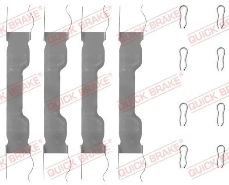Image of QUICK BRAKE Brake pad fitting kit QUICK BRAKE 109-0909
