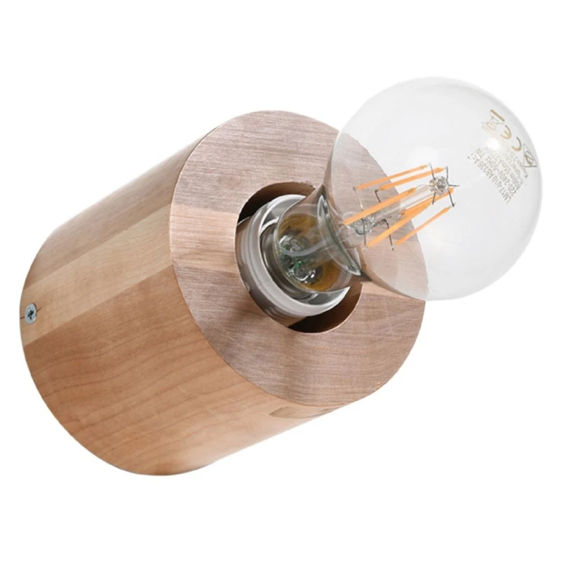 Image of Sollux Lighting Wall lamp wood Salgado Scandinavian Design E27