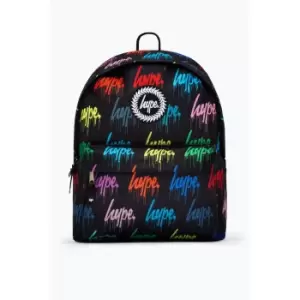 Hype Wall Graffiti Logo Drip Backpack (One Size) (Multicoloured)