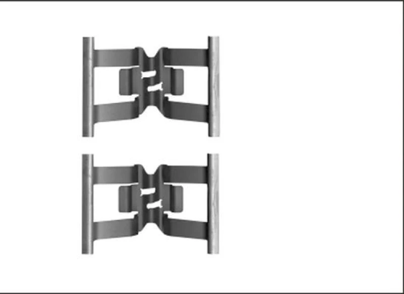 Image of HELLA Brake pad fitting kit HELLA 8DZ 355 206-181