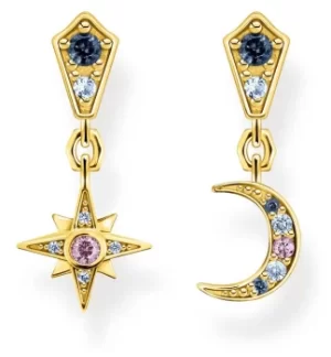 image of Thomas Sabo H2207-959-7 Royalty Moon and Star Gold Plated Jewellery