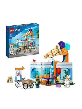 image of Lego City Ice-Cream Shop Set With Toy Bike 60363