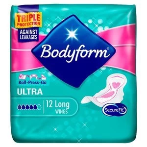 image of Bodyform Ultra Fit Super Winged 12 Pack