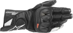 Image of Alpinestars SP-2 V3 Motorcycle Gloves, black-white, Size 2XL, black-white, Size 2XL