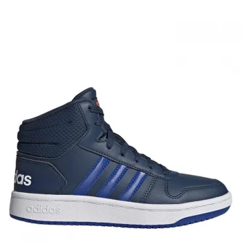 Image of adidas Hoops Court Trainers - Navy