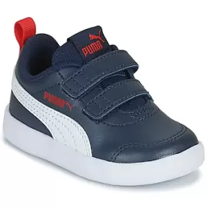 Image of Puma COURTFLEX INF boys's Childrens Shoes (Trainers) in Blue toddler,4 toddler,4.5 toddler