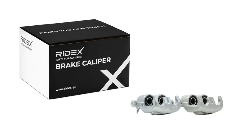 Image of RIDEX 78B1852 Brake caliper Front Axle, without holder Cast Iron Brake Caliper (78)