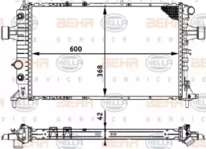 Image of x1 Behr Heat Exchanger 8MK376713-014 Genuine replacement part for Car Made in CN