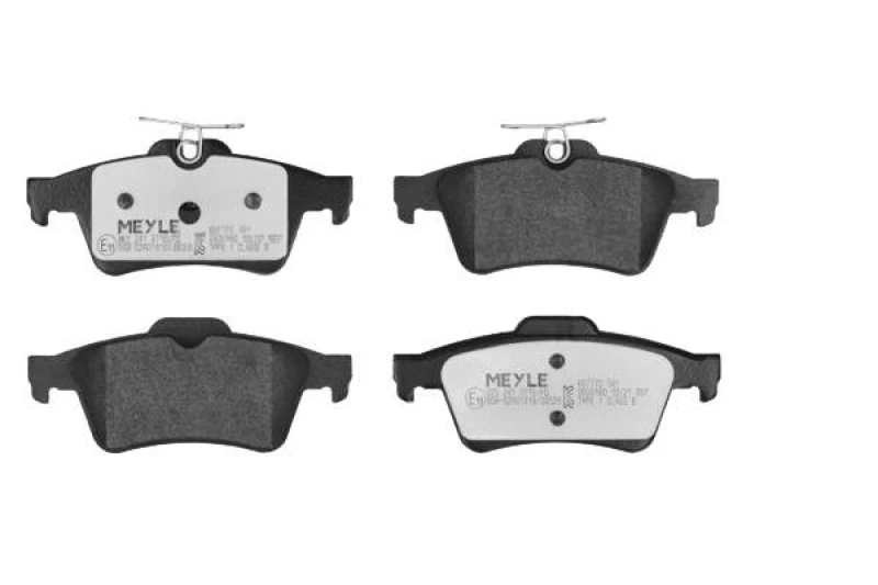 Image of MEYLE 025 241 3716/PD Brake pad set Rear Axle, not prepared for wear warning indicator, with spring, MEYLE-PD Quality, with anti-squeak plate Brake P
