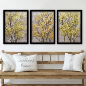 Image of 3SC70 Multicolor Decorative Framed Painting (3 Pieces)