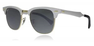 Image of Ray-Ban 3507 Clubmaster Aluminum Sunglasses Brushed Silver 137/40 49mm