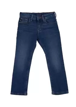 Image of Emporio Armani Kids 5 Pocket Pant Jeans In Denim Blue