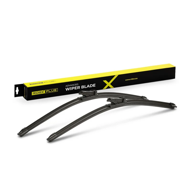 Image of RIDEX PLUS 298W0140P Wiper blade Front, Pinch tab, Flat wiper blade, 530mm Wiper Blade (298)