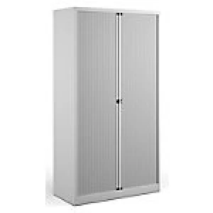 image of Bisley Tambour Cupboard DST78W White 1,000 x 470 x 1,985 mm