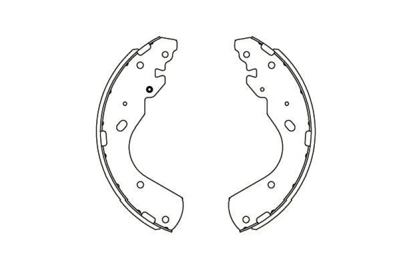 Image of KAVO PARTS Brake Shoe Set KAVO PARTS KBS-5404