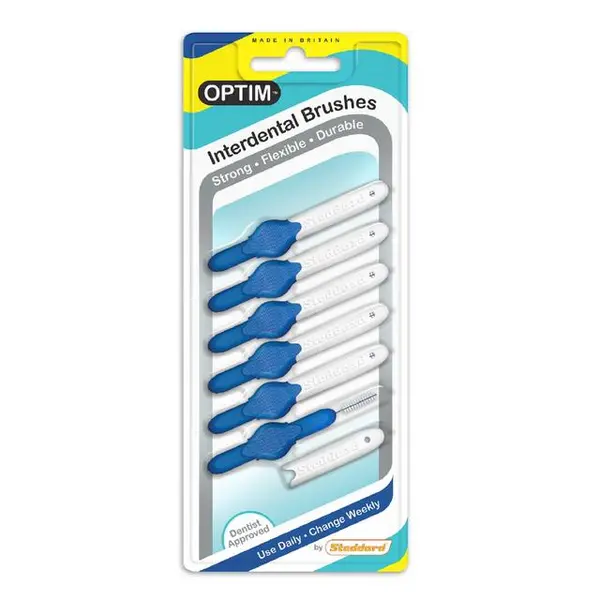 image of Icon Optim 0.6mm Blue Interdental brush 6Pcs