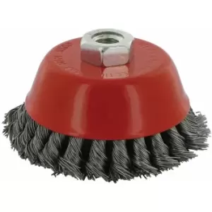 Image of Silverline - Steel Double-Row Twist-Knot Bowl Cup - 100mm