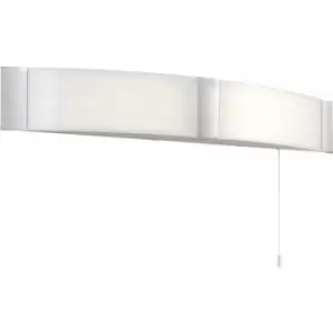 image of Loops - Bathroom Over Mirror Wall Light - 2 x 6W Cool White LED - Chrome Acrylic