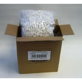 Image of Curtain Hooks White, Pack of 100 - N800WGJ - Swish
