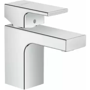 image of Vernis Shape Bathroom Mini Mono Basin Mixer Tap Single Lever Chrome - Chrome - Hansgrohe