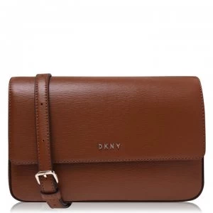 Image of DKNY Sutton Medium Flap Cross Body Bag - Caramel CAR
