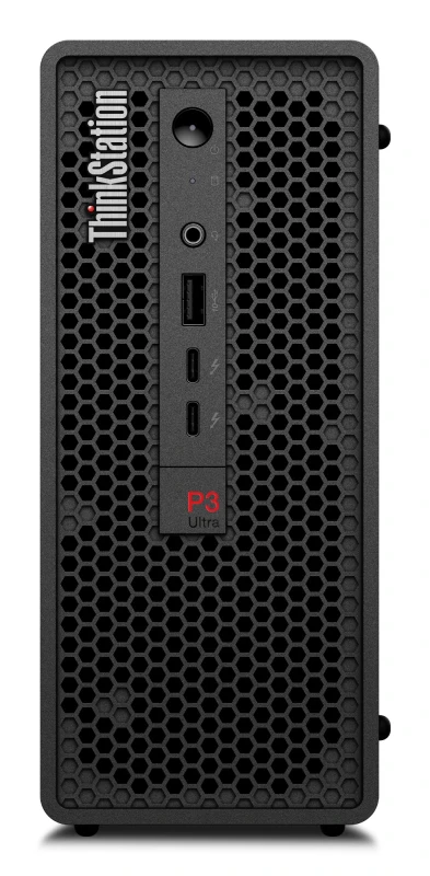 Image of Lenovo ThinkStation Intel 14700 16GB RAM 512GB SSD Intel Ultra HD Graphics 770 Windows 11 Pro Desktop PC 30HA0048UK Black