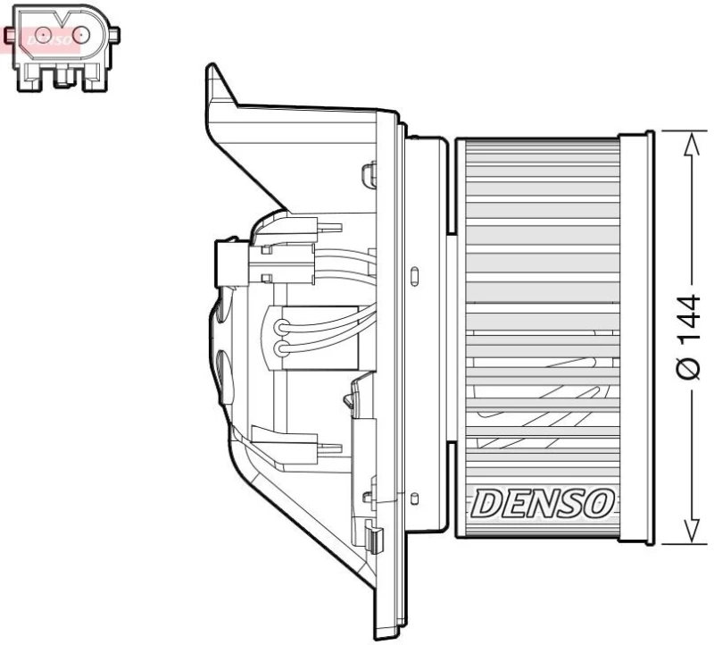Image of DENSO Blower motor DENSO DEA05005
