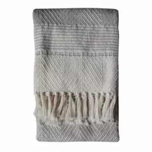 Image of Crossland Grove Pet Chevron Throw Natural 1300x1700mm