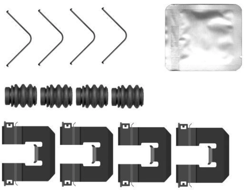Image of Brake pad fitting kit TEXTAR 82560400
