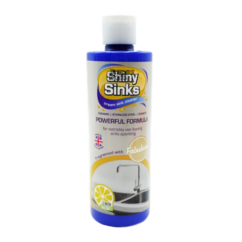 Image of Fabulosa Shiny Sinks Powerful Formula Lemon Sherbet Cream Sink Cleaner - 250ml FAB-513178