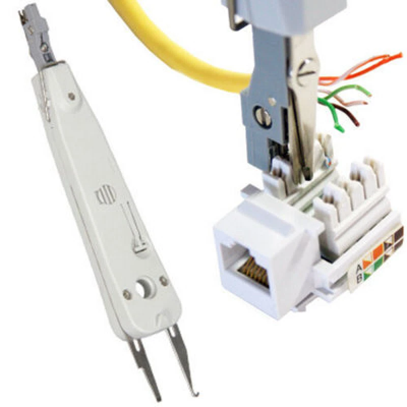 Image of Loops IDC Punch Push Down Tool CAT5e CAT6 RJ11 Network For Keystone Krone Wall Plate Multi