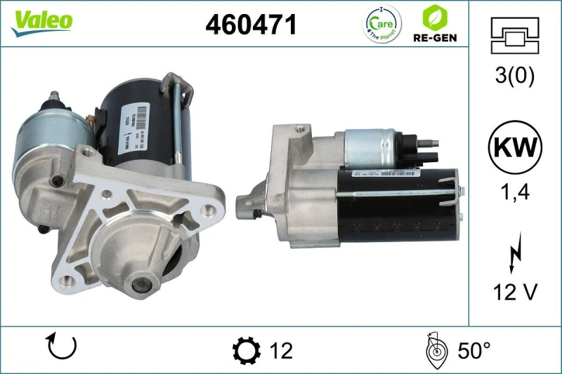 Image of Starter motor VALEO 460471
