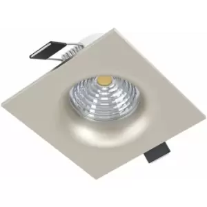 Image of Wall / Ceiling Flush Square Downlight Satin Nickel Spotlight 6W In Built led