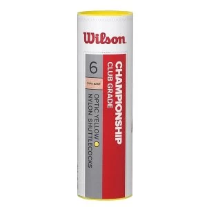 image of Wilson Championship Shuttle - Tube of 6 - Yellow