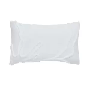 Image of Ted Baker Magnolia Tufted Standard Pillowcase, White