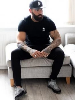 Image of Gym King Basis Origin T-Shirt - Black, Size L, Men