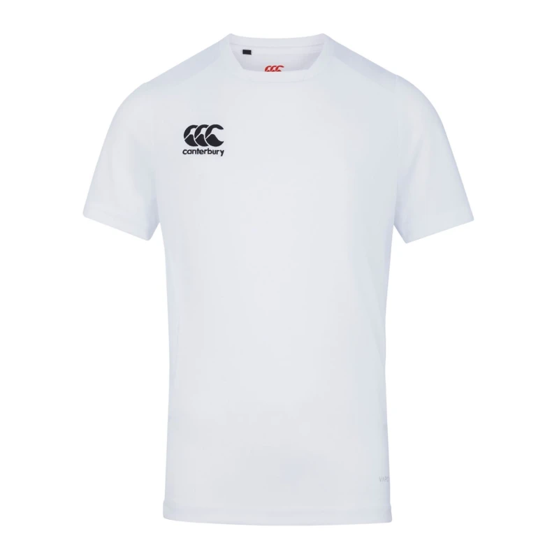 Image of Canterbury Club Dry T-Shirt in White Size: 4 Years White Unisex 4 Years