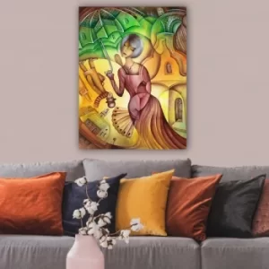 Image of 236743585_70100 Multicolor Decorative Canvas Painting