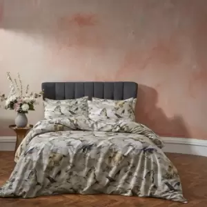 Image of Flyway Exotic Piped Duvet Cover Set Natural, Natural / King