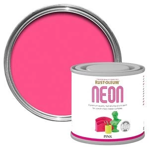 Image of Rust-Oleum Pink Matt Multi-surface Neon Paint 125ml