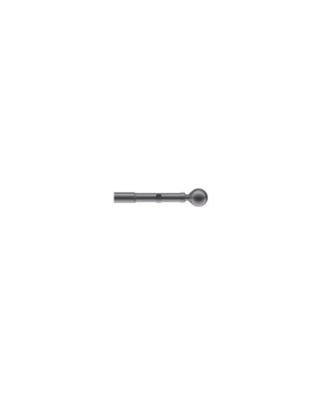 Image of Unknown 22-25mm Ball End Metal Eyelet Extendable Curtain Pole Set - Charcoal, 120-210Cm