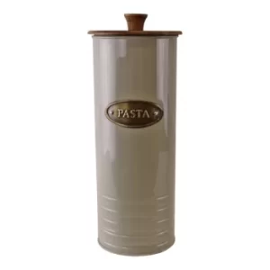 Image of Metal and Acacia Wood Pasta Tin, 29x12cm