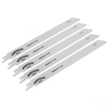 Image of Worksafe WRS3014/150 Reciprocating Saw Blade Metal 150mm 18tpi - P...