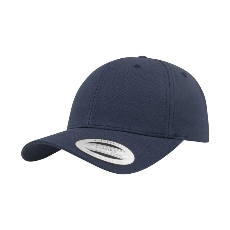 Image of Yupoong Mens Flexfit Classic Curved Snapback Cap in Navy Navy Male One Size